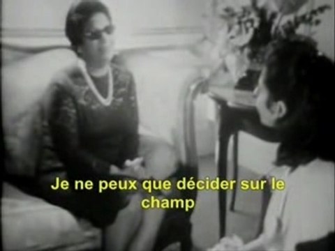 Première interview télévisée d'Oum Kalsoum - Paris 1967