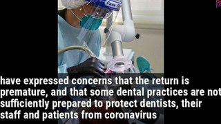 New guidance permits dentists to reopen, but some still harbor coronavirus fears