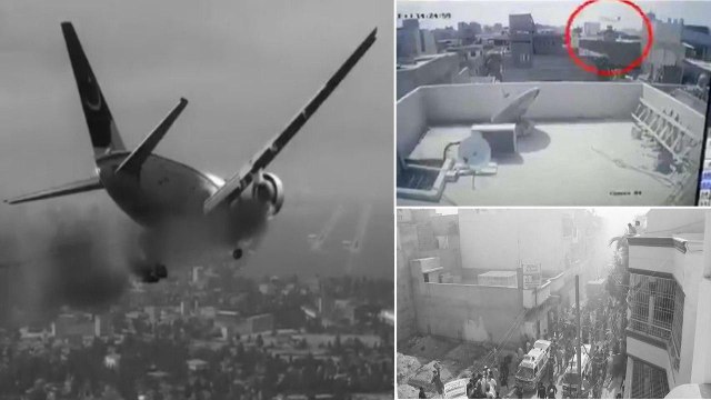 #Watch : CC Tv Footage Of Pakistan Plane Crash & Piolets Last Words Before Crash