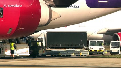 Four-million face masks arrive on flight into UK