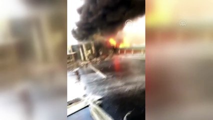 Nusaybin'de devrilen patates ve soğan yüklü tır yandı: 1 yaralı - MARDİN