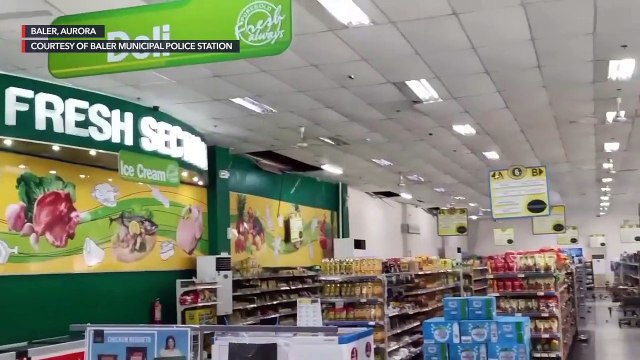Magnitude 5.4 earthquake damages grocery store in Baler, Aurora