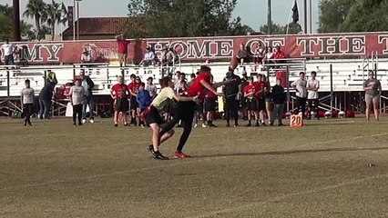 Thor makes a crazy football catch see comments