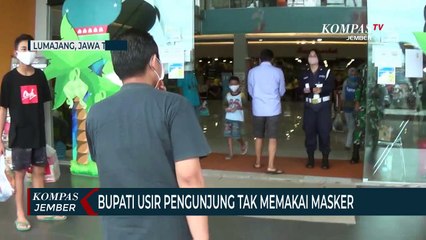 Bupati Usir Pengunjung Mall yang tidak Memakai Masker