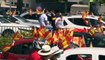Abascal desafía a "los comunistas de coletas largas" en la caravana por la libertad: "España prevalecerá"