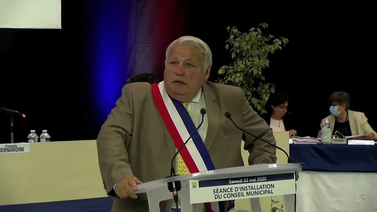 Petit extrait du discours de François Bernardini réélu maire d'Istres