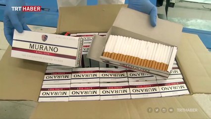Türkiye'ye giriş yapan tırda milyonlarca makaron ele geçirildi
