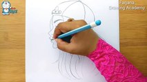 How to Draw a Girl with Cap for BEGINNERS - step by step __ Pencil sketch