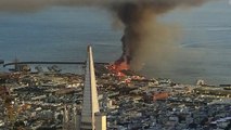 A massive fire destroys a quarter of Pier 45 at San Francisco's Fisherman's Wharf