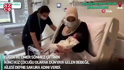 Çam ve Sakura Şehir Hastanesi’nin ilk bebeği “Defne Sakura” dünyaya geldi