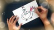 H is for Hen Drawing using Crayons | How to draw a cute Hen with capital letter H | Drawing Tutorial