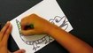 How to Draw an Alligator with Capital letter A step-by-step for beginners & kids | A for Alligator