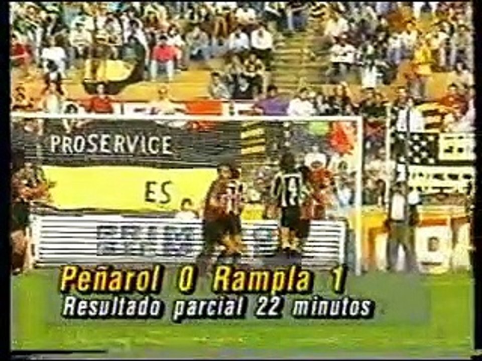 URUGUAYO 1993: Fecha 8 - Rampla Jrs vs Peñarol 2 a 2 (Estadio Centenario)