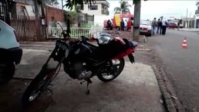 Motociclista fica ferida em acidente no Bairro Cascavel Velho
