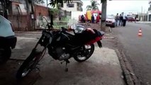 Motociclista fica ferida em acidente no Bairro Cascavel Velho