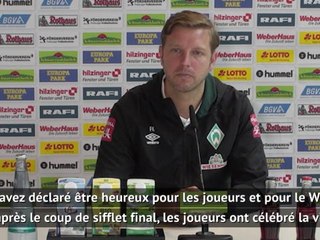 27e j. - Kohfeldt (Werder) n'a pas fêté la victoire avec ses joueurs : "C'était de l'autoprotection"