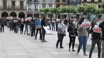 Manifestación en Pamplona a favor del preso de ETA Patxi Ruiz