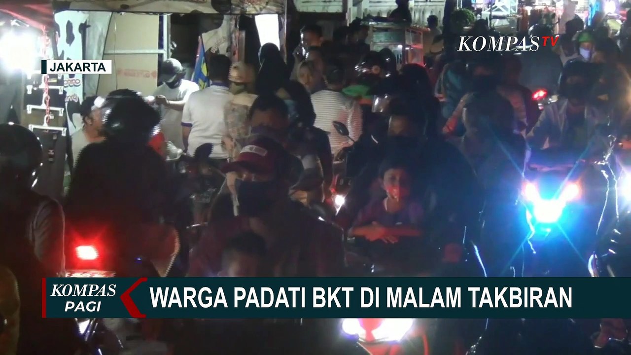 Warga Ramai Malam Takbiran di BKT Padahal Masih PSBB
