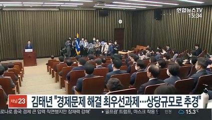 김태년 "경제문제 해결이 최우선 과제…상당규모로 추경"