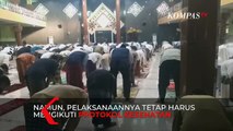 Bebas dari PSBB, Masjid di Tegal Melakukan Sholat Idul Fitri Berjamaah