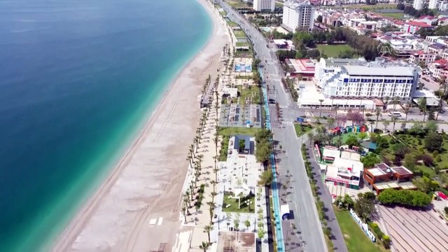 Turizm merkezlerinin plaj ve sahilleri sessiz kaldı - ANTALYA/MUĞLA