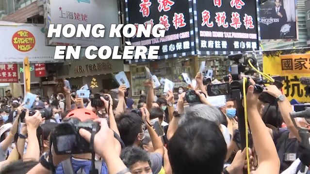 À Hong Kong, les manifestants dans la rue contre la loi sur la sécurité nationale