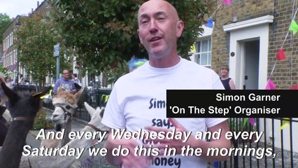 Residents of South London square hold 'doorstep-athon' for charity