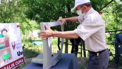 Kurduğu sistemle televizyon yayını yaptı, izleyenleri güldürdü