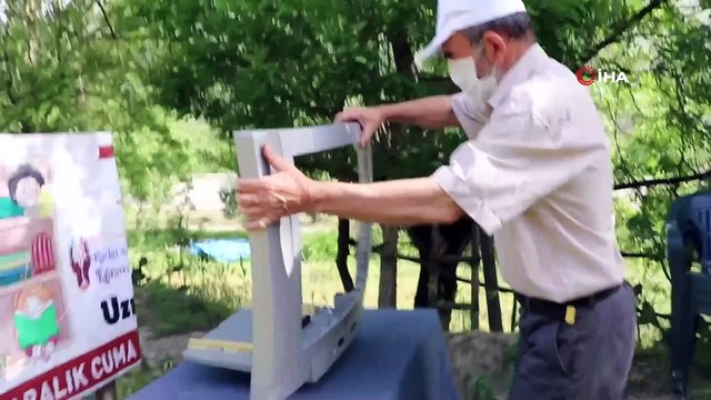 Kurduğu sistemle televizyon yayını yaptı, izleyenleri güldürdü