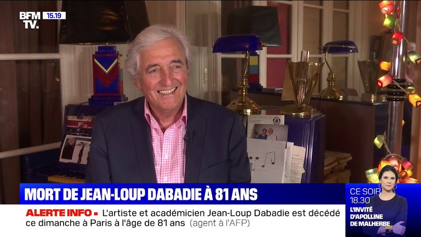 L'artiste et académicien Jean-Loup Dabadie est décédé ce dimanche à Paris à  l'âge de 81 ans - Vidéo Dailymotion
