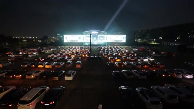 콘서트도 '드라이브 인'...현대차, 차 안에서 즐기는 공연 개최 / YTN