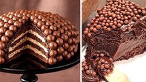 How To Make Chocolate Cake with Fruit - Chocolate Cake Hacks - So Yummy Chocolate Cake Decorating