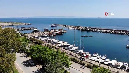 Avcılar Sahil'den Uludağ manzarası izlendi