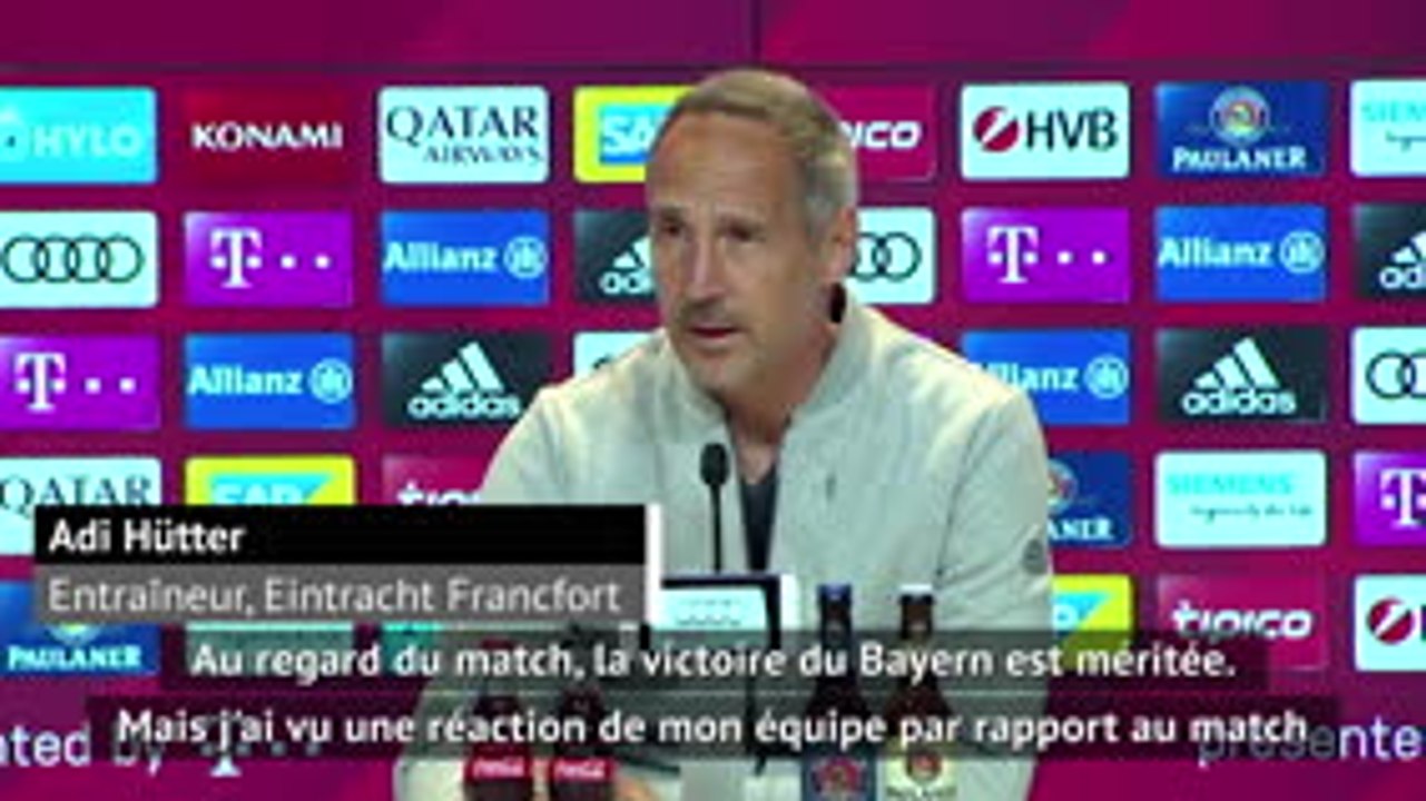 27e j. - Hütter (Francfort) : "À 2-3, je pensais surprendre le Bayern"
