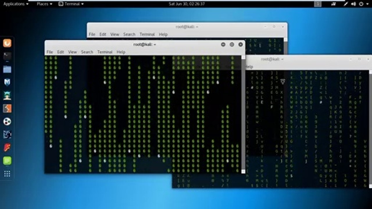 Matrix effect in Kali Linux terminal