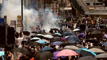 HK police fire tear gas at rally against proposed security law
