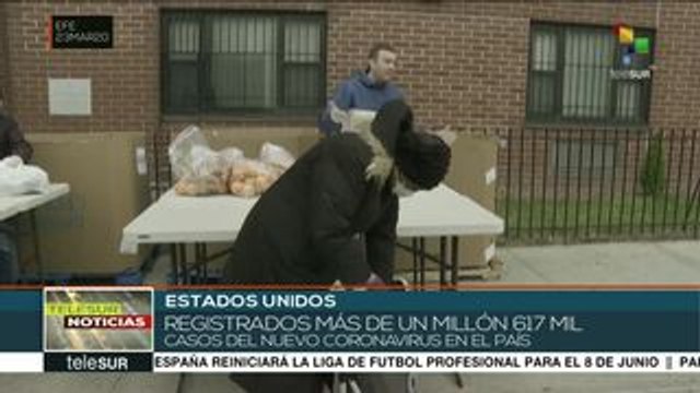 EEUU supera 1.6 millones de casos de COVID-19 y casi 97 mil muertes