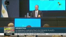 Argentina: Gob. extiende plazos para renegociar su deuda externa