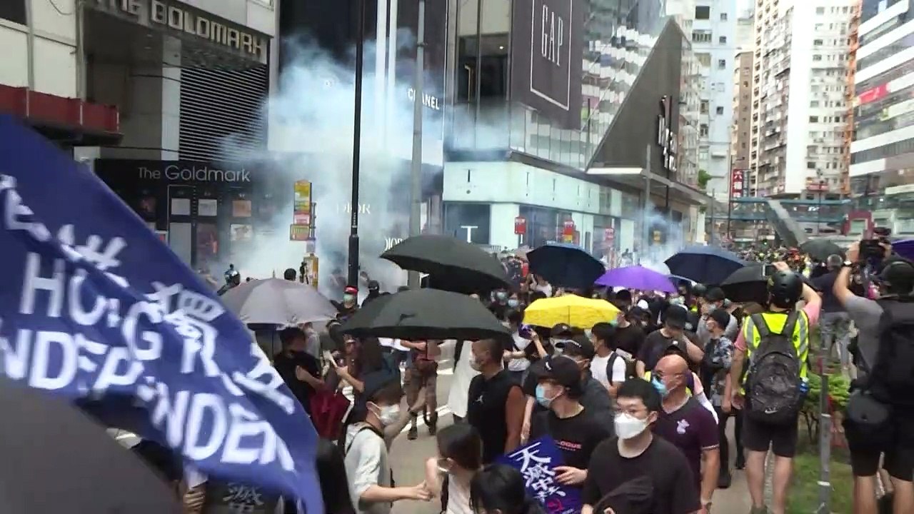 Tausende demonstrieren gegen geplantes Sicherheitsgesetz in Hongkong