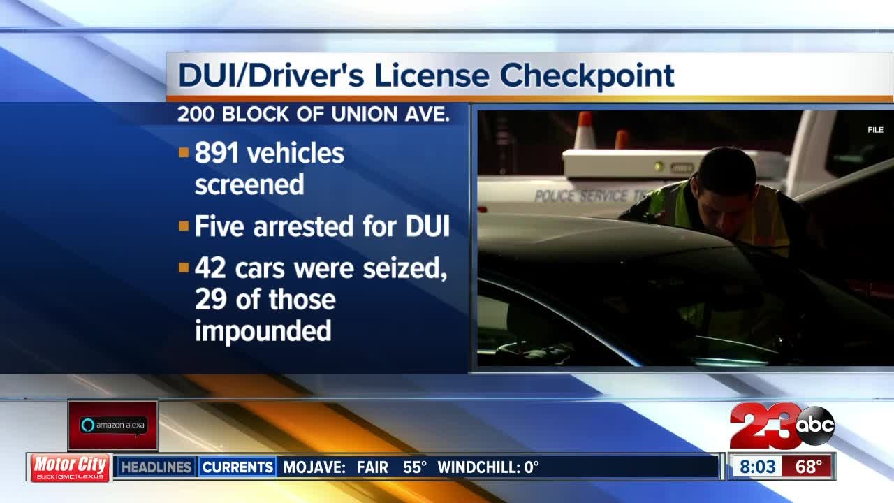 BPD releases numbers from DUI and drivers license checkpoint - video ...