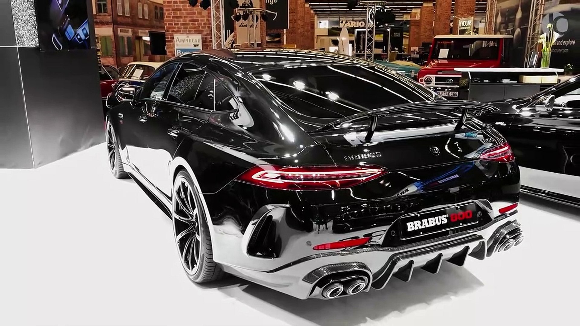 Brabus 800 Mercedes Amg Gt 63 S Interior And Exterior Details Video Dailymotion