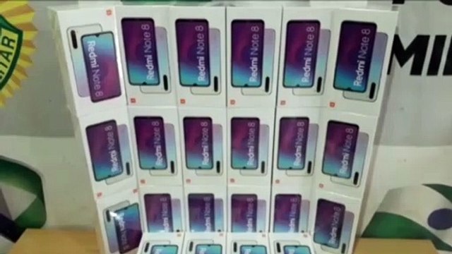 22 celulares Redmi Note 8 são apreendidos pelo BPFron em abordagem na entrada de Cascavel