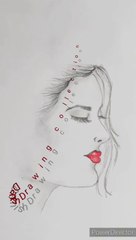 How to draw a sad girl - step by step / Pencil Sketch