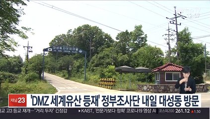 'DMZ 세계유산 등재' 정부조사단 내일 대성동 방문