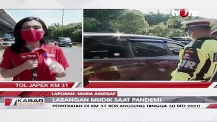 Petugas Perketat Pemeriksaan Kendaraan Pemudik Masuk Jakarta