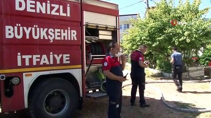 Bayram tatili için köye giden ailenin evinde yangın çıktı