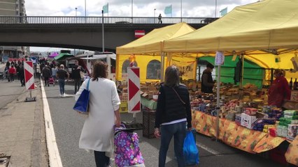 Déconfinement: réouverture partielle du marché de la Batte de Liège