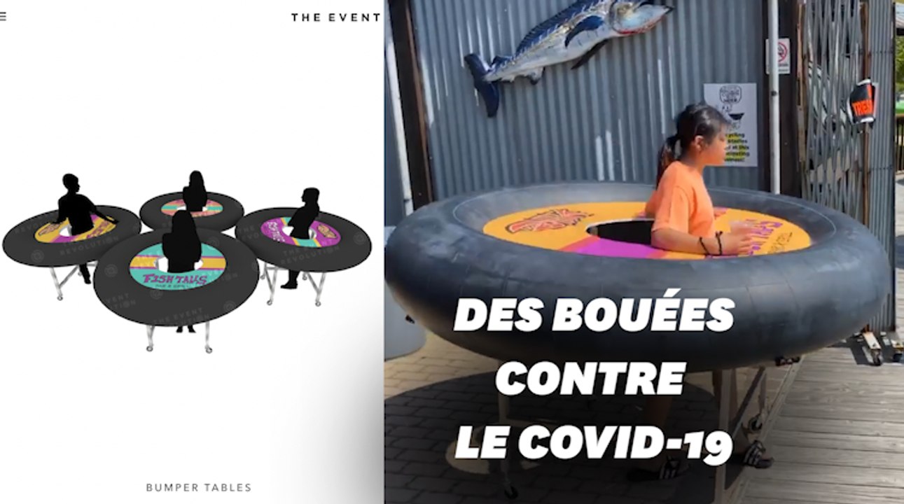 Ce restaurant fait respecter la distanciation sociale avec des bouées