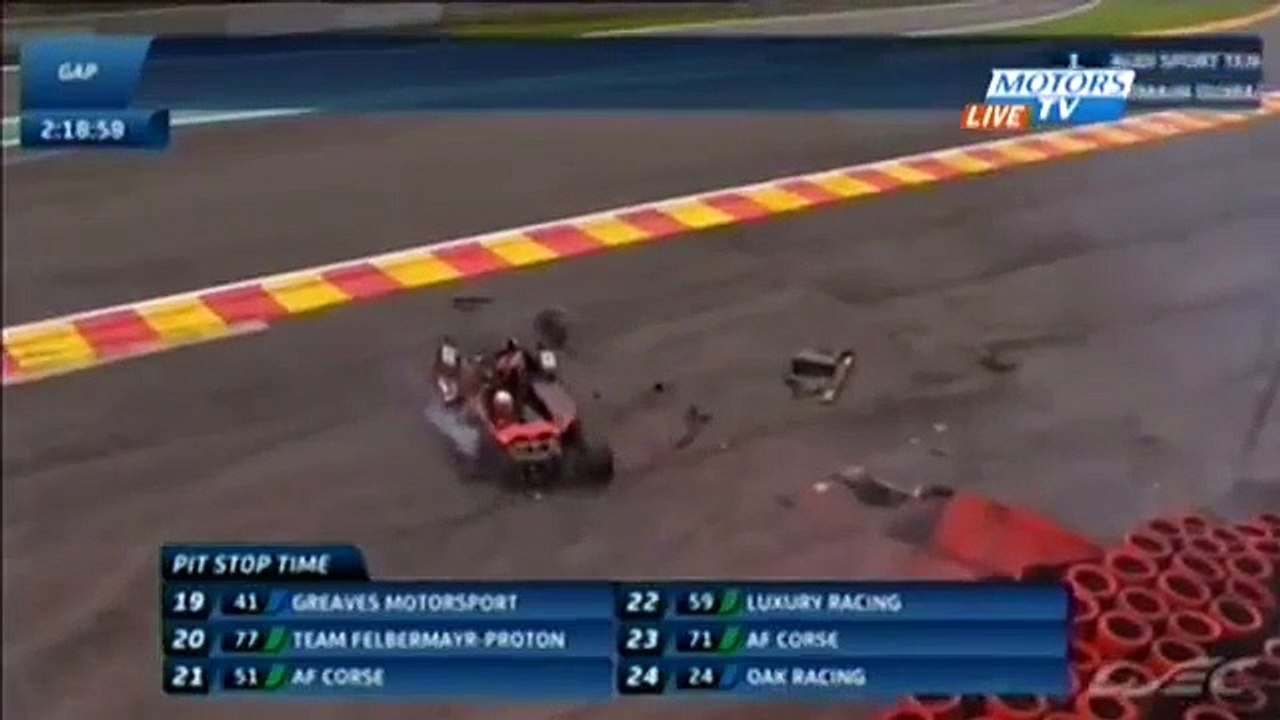 WEC 2012 Spa Hazebrouck crash