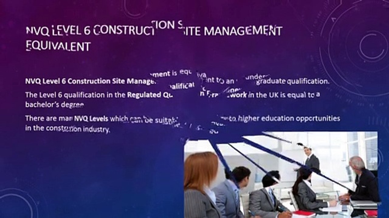 NVQ Level 6 Construction Site Management